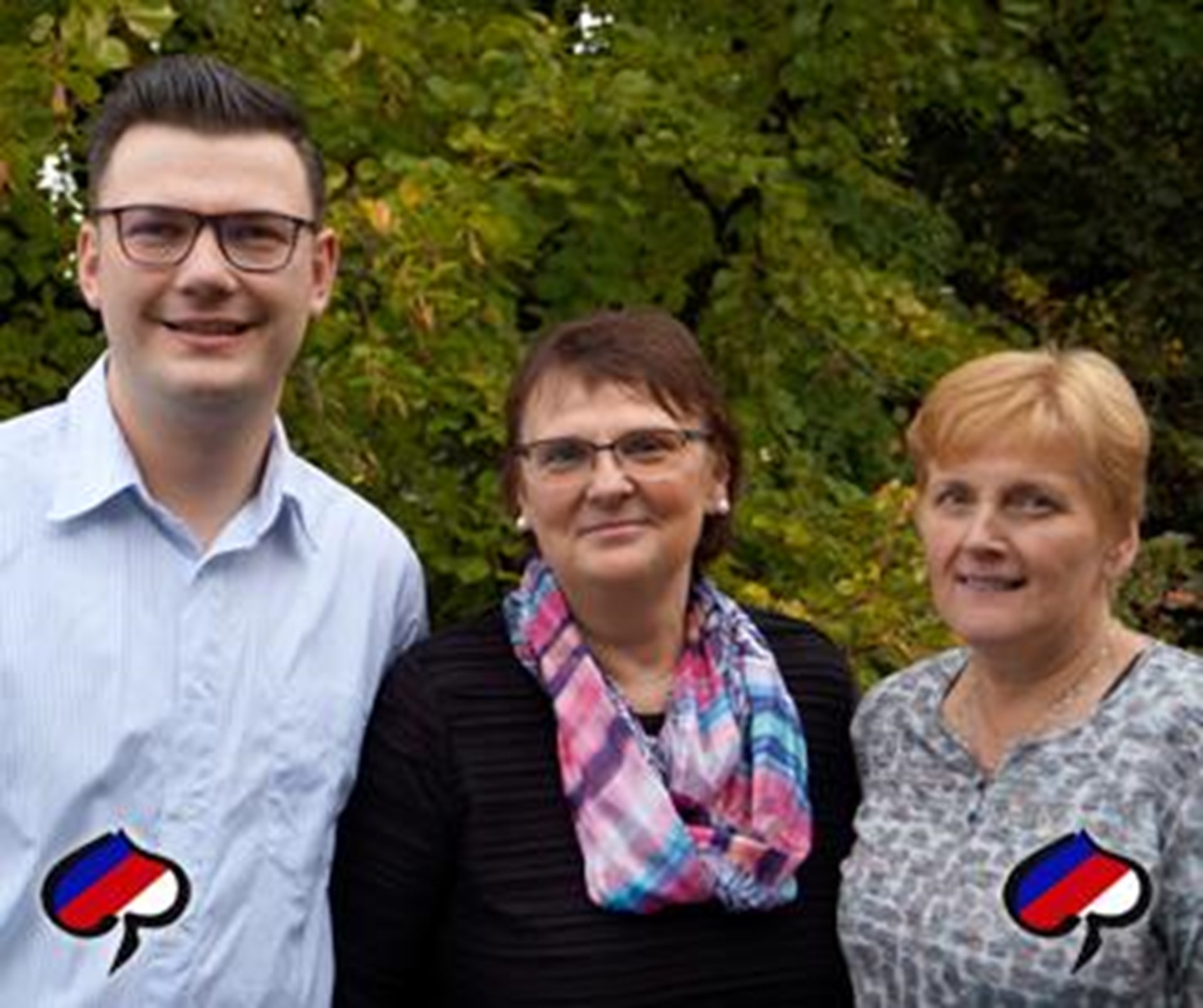Portrait von drei Personen